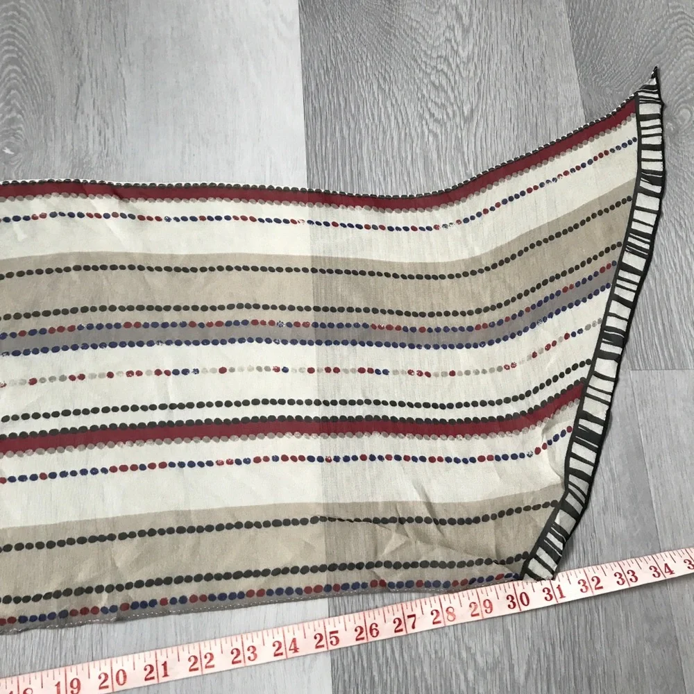 100% SILK RECTANGLE HEADBAND NECK SCARF LIGHTWEIGHT CHIFFON